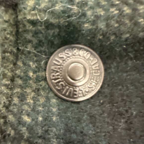 LEVIS A60300003 PLAID GREEN XLARGE SHERPA RELAXED TRUCKER JACKET MENS NWT NEW - Picture 3 of 11